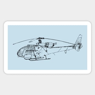 Military Helicopter Magnet